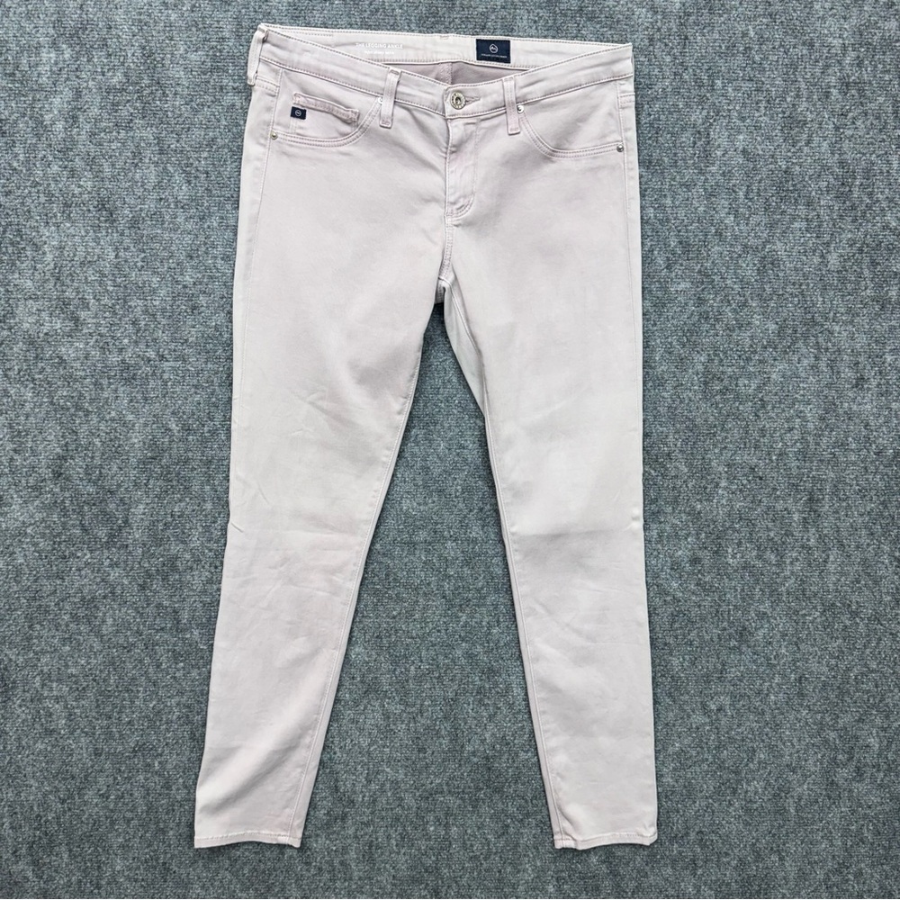 AG Adraino Goldschmied The Legging Ankle Jeans Size 28R Lilac Super Skinny 28x28